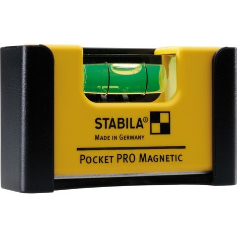 STABILA Wasserwaage Pocket PRO Magnetic 7 cm – Seltenerd-Magnetsystem für Metall – präzise Messungen – SKU 17953 – Stabila Messgeräte (1/5)