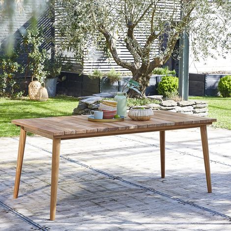 Table de jardin en teck massif 6/8 places