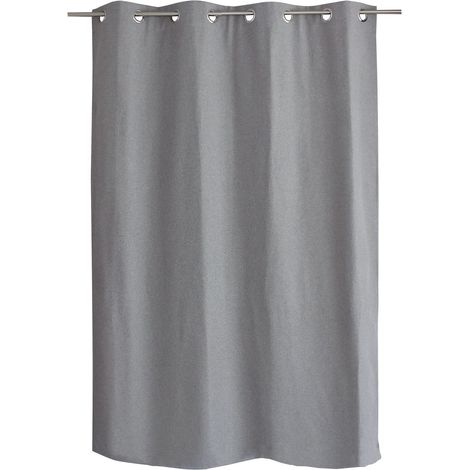 Rideau thermique FJORD 140 x 180 cm – Toile polyester – Doublure polaire noire - 140x180cm - Gris