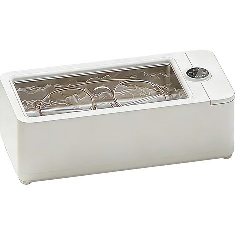 Nettoyeur à ultrasons pour bijoux, lunettes, montres et pinceaux de maquillage - Machine de nettoyage à ultrasons professionnelle de 500 ml, haute fréquence de 50 kHz, nettoyage en profondeur à 360° (1/5)