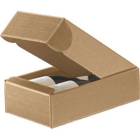 Coffret ÉCRU pour 2 BOUTEILLES - COLIS 30 COFFRETS (1/5)