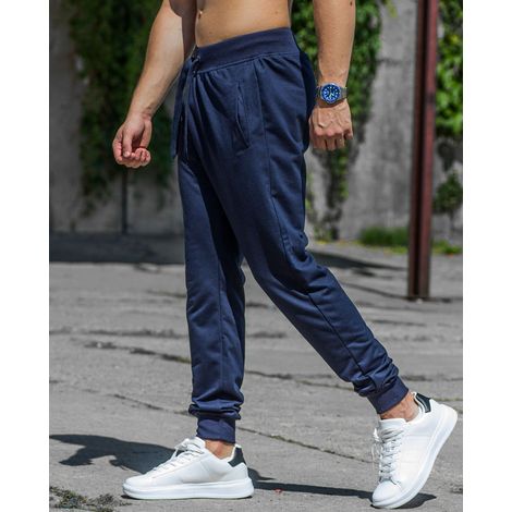 Herren-Jogginghose in Marineblau, Größe Recea XXL
