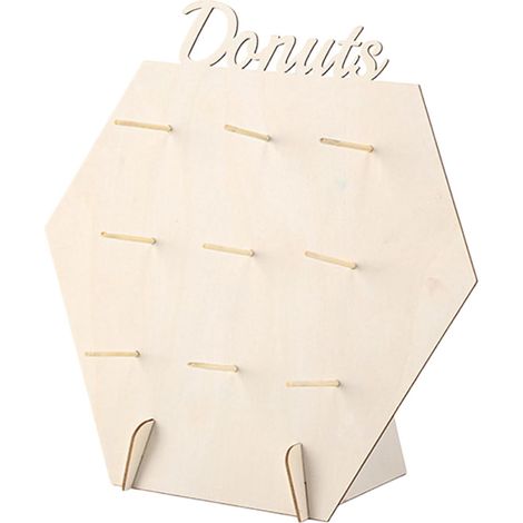 Support Donuts en Bois Support en Bois 9 Chevillettes pour (1/5)