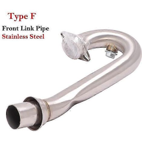 Sistema De Escape Para Motocicleta, Silenciador De Enlace Medio Delantero De Aleacin De Titanio Modificado Para Duke Ktm 125, 250, 390, Rc390, Rc250,( Type F) (1/5)