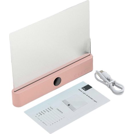 Transparent Lecture Lampe Intensité réglable 3 Colo – étanche éclairage LED – pour Extérieur – Rose (1/5)