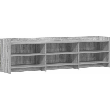 vidaXL Meuble TV 168 x 33 x 47 cm Sonoma gris Bois d'ingénierie