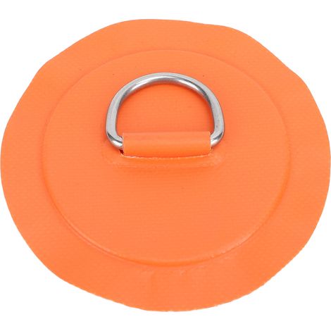 Ortviai Support D-Ring en PVC et Acier Inoxydable pour Bateaux Gonflables, Kayaks et Dinghys – Orange (1/5)