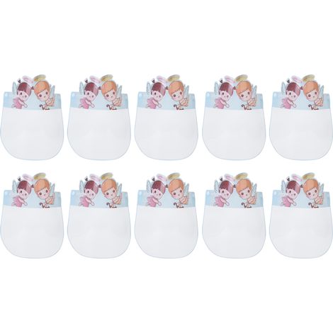 10 Pièces Mignon Anti-Bave Visière Transparente Enfant pour Vélo et Poussette, Protection Visage (1/5)