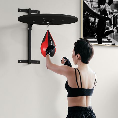 Plateforme murale poire vitesse sac frappe boxe réglable pivotant 360° (1/5)