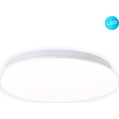 LED Kellerleuchte Levi rund 25 cm Garagenleuchte, IP44, weiß Deckenlampen & Kronleuchter (1/2)