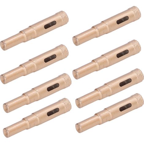 10 Forets Diamantés Haute Performance pour Céramique, Verre, Marbre et Carrelage - Lot de 10 - Diamètre 12mm (1/5)