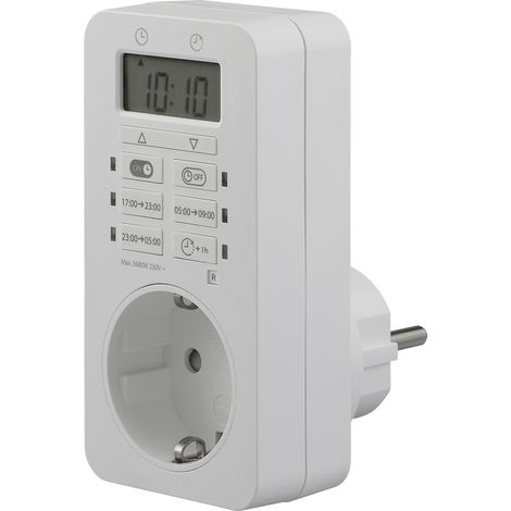 Sygonix SY-6906482 Steckdosen-Zeitschaltuhr digital Tagesprogramm 3680 W Dauerbetrieb, Countdown- (1/5)