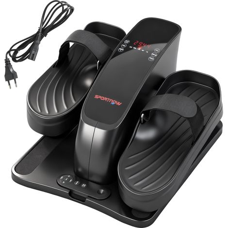 Beyamis Mini-Pedaltrainer, 12 Geschwindigkeiten, LED-Anzeige, Fernbedienung, rutschfest, tragbar, Metall, Kunststoff, schwarz