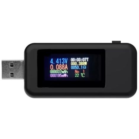 Testeur USB numérique 10 en 1 avec écran LCD KWS-MX18 : mesureur de tension et de courant, wattmètre, ampèremètre, testeur de chargeur USB, détecteur et voltmètre. (1/5)