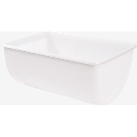 Bac grand volume semi-cylindrique 170 L - blanc - Gilac