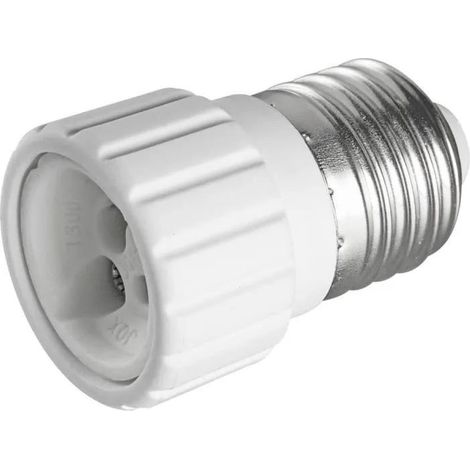 heitronic Adaptador de casquillo E27 a GU10 en cerámica de alta calidad