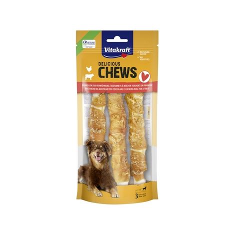 VITAKRAFT CHEWS panini al pollo L 3 pezzi 140 g