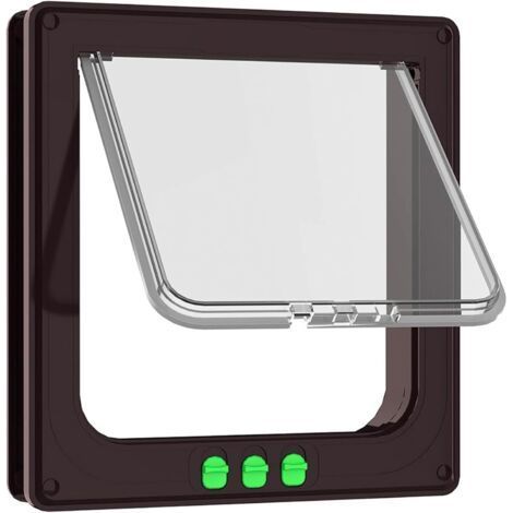 Cat Flap, Weatherproof Cat Flap, Easy Installation, Indoor Outdoor Door, Window, Wall (1/5)