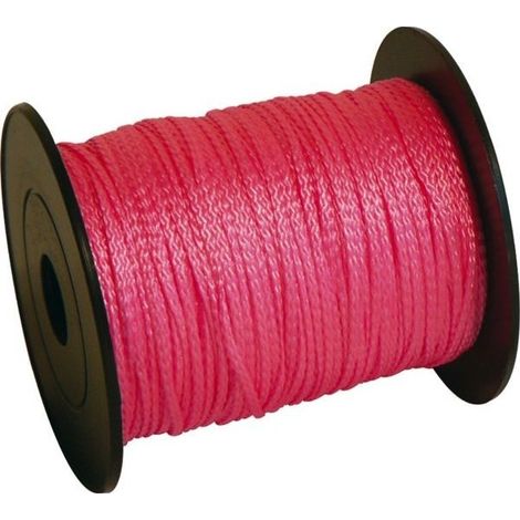 Filo fluorescente rosa PP 2,5 mm x 200 m per muratore