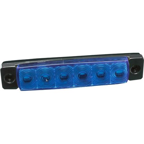 Luce decorativa - 6 Led - 12/24V - Blu (1/5)