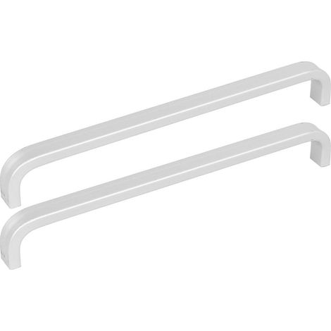 Closet Drawer Aluminium Flachbogenform Griff Silber Ton 165mm Länge 2tlg (8078da6ad7aaa53e9cd1336...