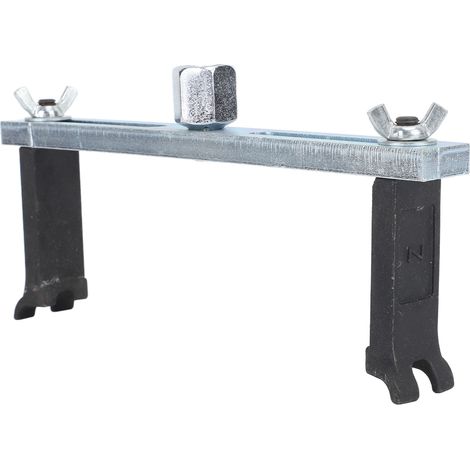 Clé de dépose pompe à carburant, couvercle de réservoir, clé à molette réglable, outil 2 griffes type angle courbé (1/5)