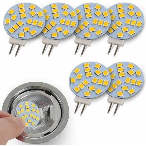 6er-Pack runde G4-LED-Lampen, warmweiß, Ersatz (1/5)