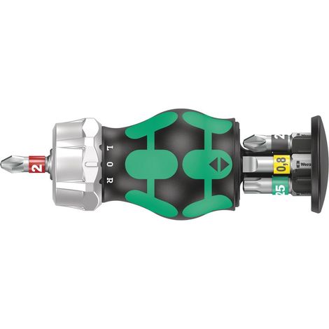 Wera Kraftform Kompakt Stubby Magazin RA 2 schwarz und grün