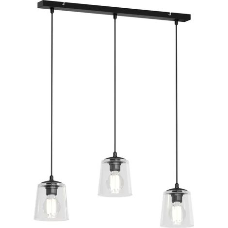 [GEBRAUCHT] B-Ware Pendellampe Lucea Lampe Leuchte Pendelleuchte Deckenlampe 3 Flammig Transparent