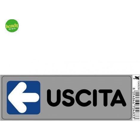 Targhetta adesiva 3M uscita 15 x 5 x 0,5 cm