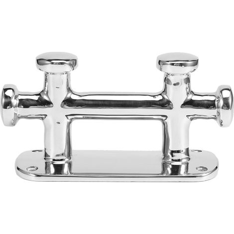 Chandelier de bateau double croix marine, bollard d'amarrage en acier inoxydable, quincaillerie de pont pour bateau, 145x61x85mm (1/5)