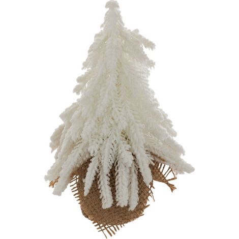 Sapin de table artificiel Blanc avec base en Jute H 20 cm - Feeric Christmas (1/3)