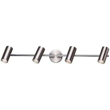 Listello tetto 4 luci GU10 nickel satinato GSC 0705206