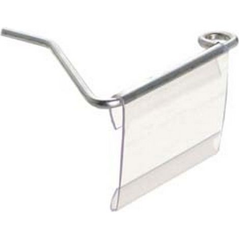30PZ TARGHETTA IN PVC PORTA CARTELLO - mm.66x50