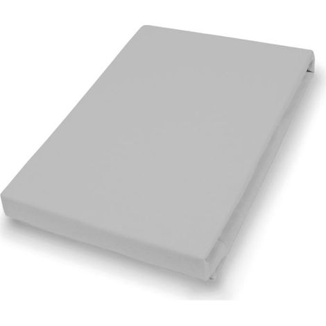 Vario Jersey-Spannbetttuch granit, 150 x 200 cm Spannbettlaken