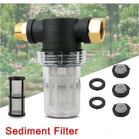 Collier de serrage pour filtre à sédiments – tuyau d'arrosage – nettoyeur haute pression – entrée d'eau externe – Multicolore (1/4)