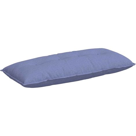 Rückenkissen Jeans blau 120 x 19 x 50 cm Stoff vidaXL