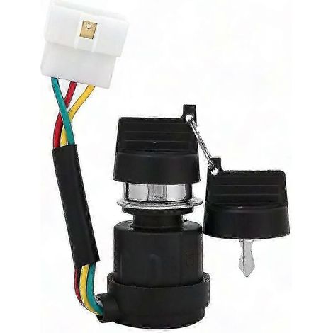 Démarreur à clé avec 2 clés pour moteur diesel refroidi par air 178F/186F, interrupteur de contact pour motoculteur, pièce de rechange. (1/4)