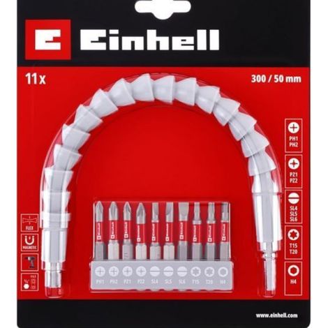 Set inserti con prolunga flessibile 300mm einhell - 49133115