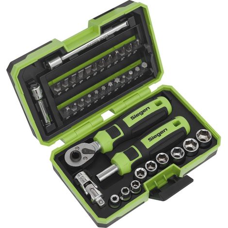 Sealey Socket & Bit Set 38pc 1/4"Sq Drive - S01255 (1/3)