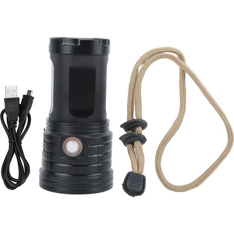 Lampe torche LED rechargeable USB 32000LM, banque d'énergie portable, étanche, projecteur de camping et de sauvetage XM3-90 (1/5)