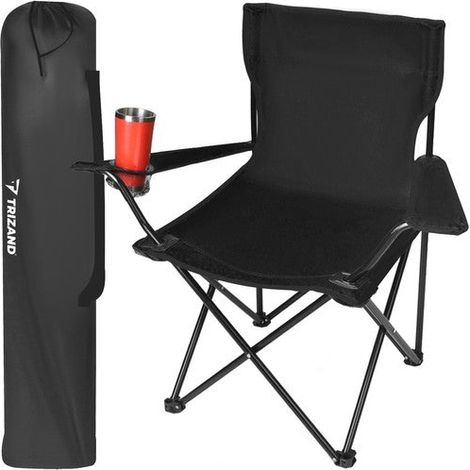 Sedia da pesca nera K23673 (1/5)