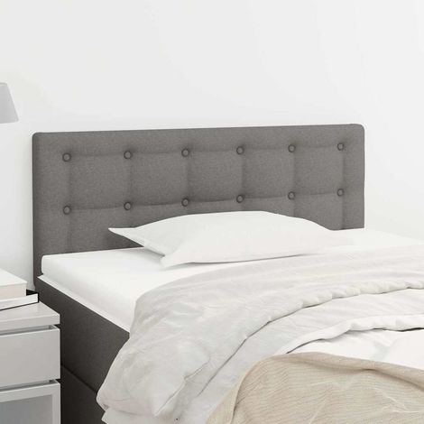 Tête de lit Gris foncé 90x5x78/88 cm Tissu (1/5)