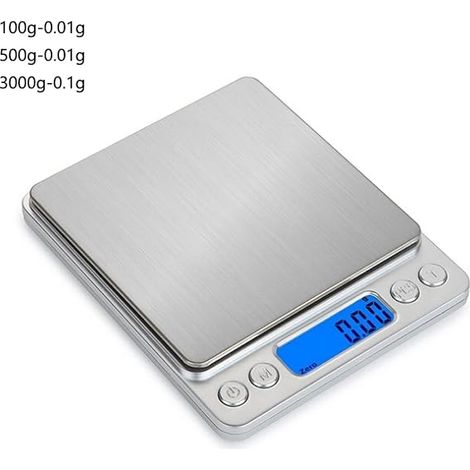 Balance De Alimentaire 500 g/0.01 g Rechargeable Par USB Numérique De Cuisine - Précision Balance Électronique Plateaux De Table De Pesée (1/5)
