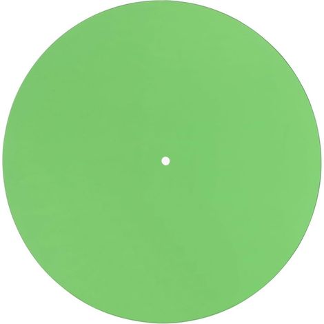 Record Platine Tapis, 12 Pouces Acrylique Record Player Plateau Slip Tapis pour Platines Antistatique (Green) (1/5)