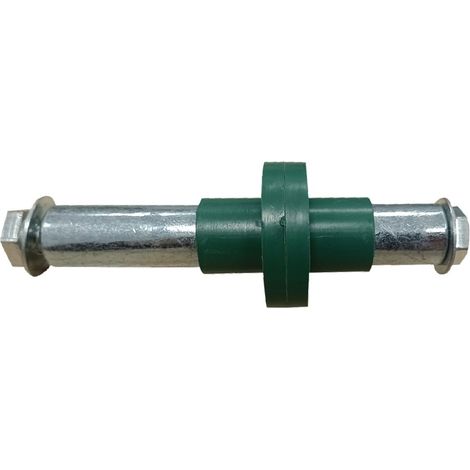 ASSE RUOTA PER CARRIOLA DISCO PVC lunghezza 125 mm