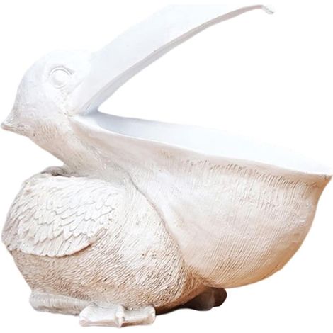 Statue de pélican 2024 pour la décoration intérieure - Figurine animale en résine, porte-clés et porte-téléphone pour la maison (1/5)