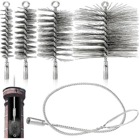 Brosse de Ramonage Cheminée Kit Ramonage Poele Hérisson (1/5)