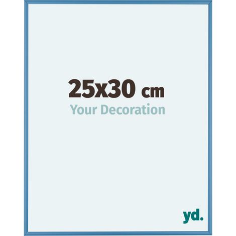 yd. - Cadre photo 25x30 - Bleu Acier - Aluminium - Kent