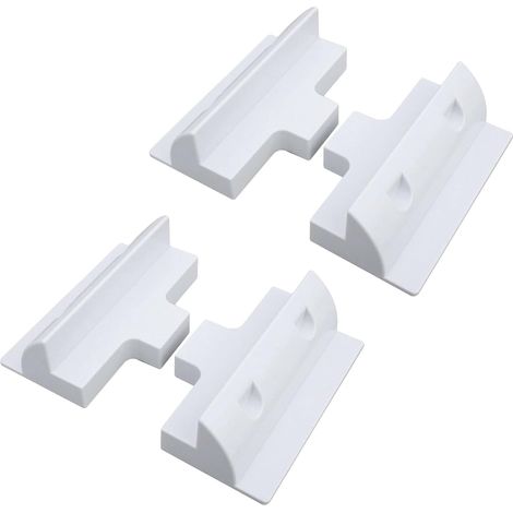 Lot de 4 Supports Latéraux de Fixation pour Panneau Solaire - Kit de Montage pour Camping-Car, Caravan et Bateau (1/5)